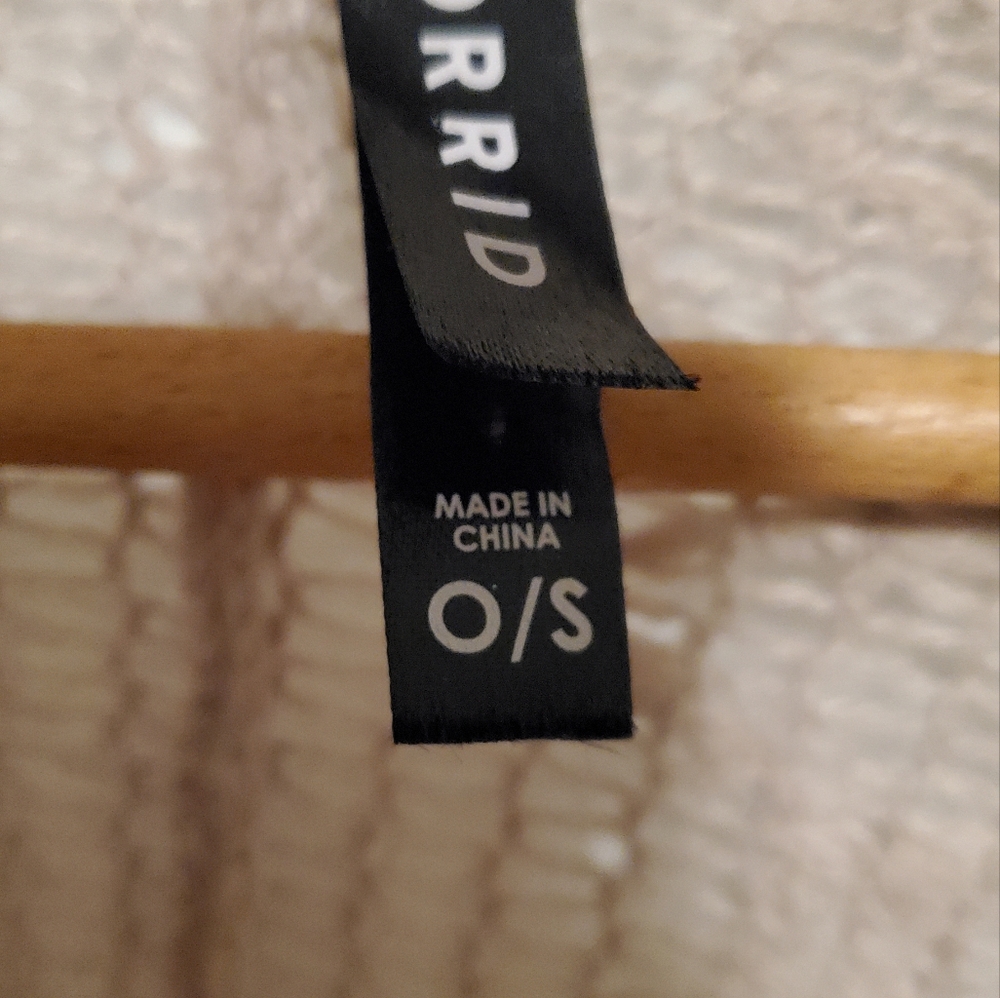 Torrid Open Knit Woven Ruana - Picture 6 of 6